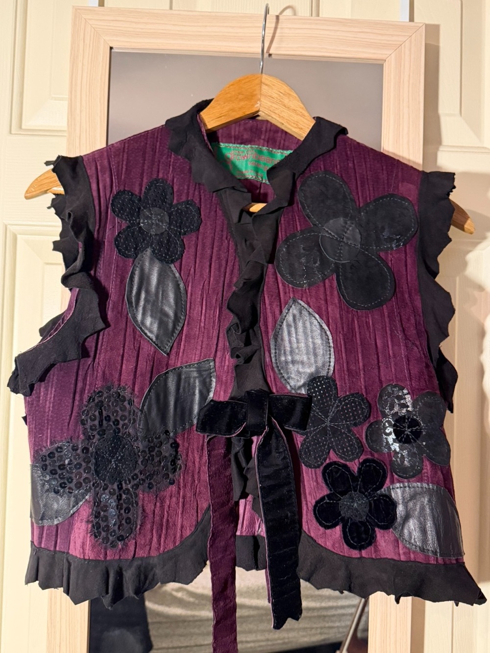 Grownbeans by Karen Groner vintage whimsical vest